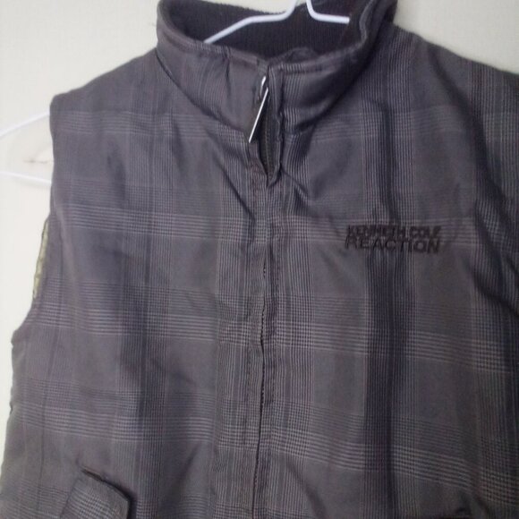 Kenneth Cole Reaction Puffer Vest Boys 3T Toddler Sleeveless Zip Pocket Brown - Picture 10 of 12